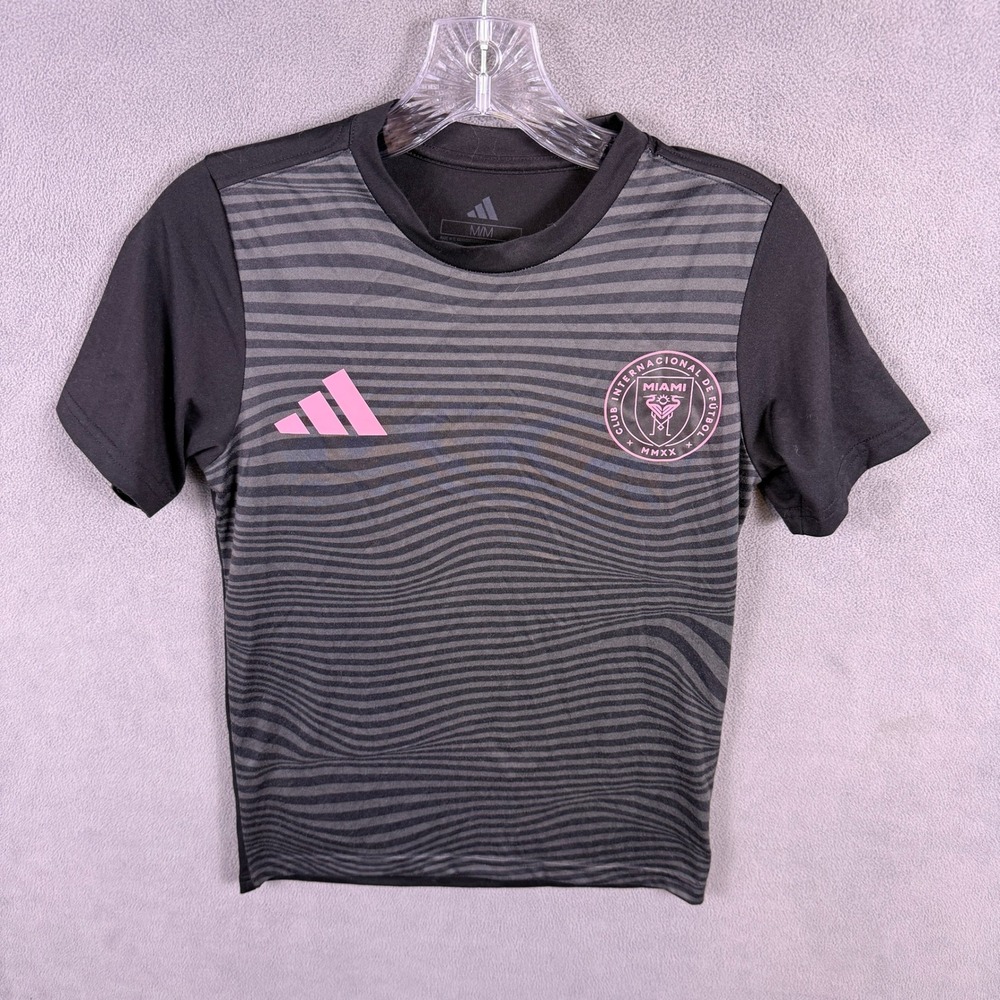 Adidas Inter Miami CF Jersey Youth M Black Pink Messi 10 MLS Soccer Shirt